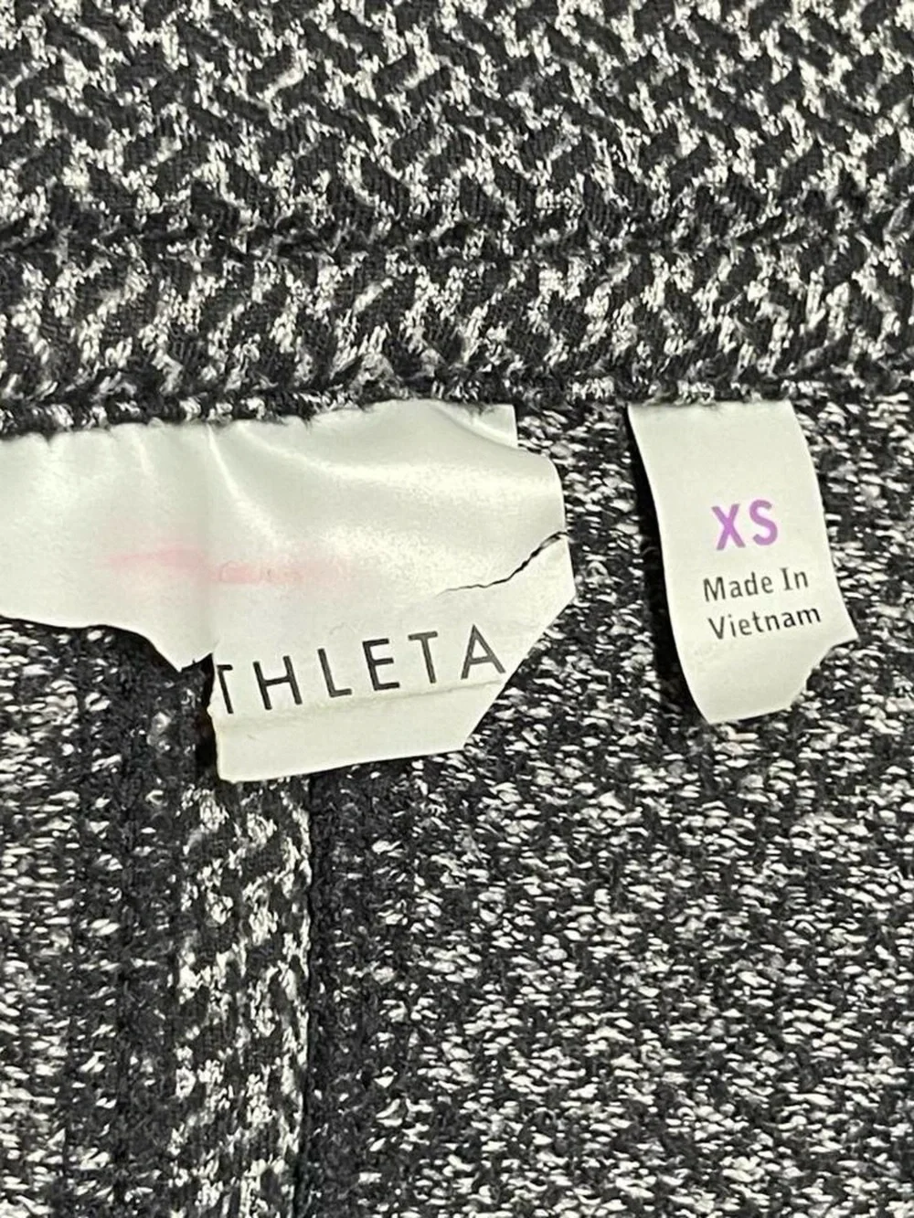 Athleta Gray Knit Full Zip Up Hoodie Sweatshirt Women's Size XS Workout Active